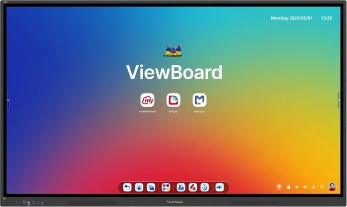 ViewSonic IFP7534 Pizarra Blanca Digital Interactiva Pantalla Táctil 4K UHD 190,5 cm (75") 3840x2160 Pixeles Android 14 8GB RAM Altavoces 40W Negro