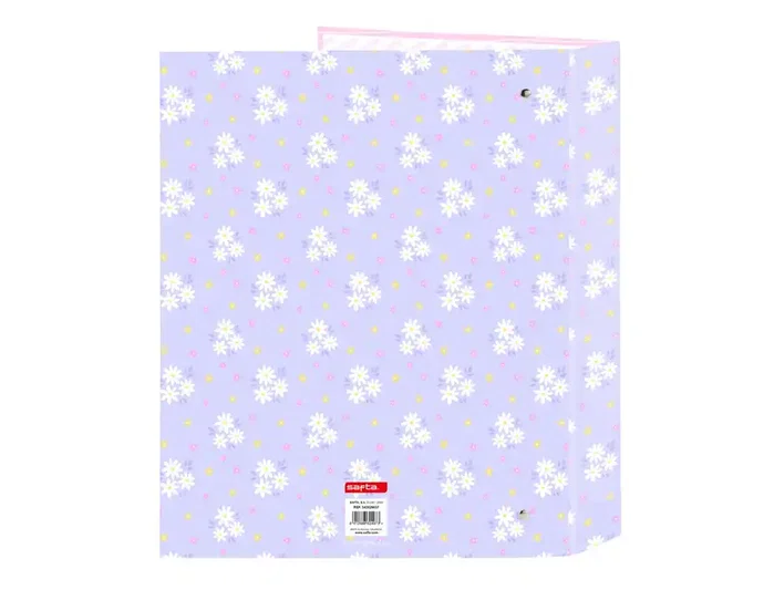 Safta Carpeta de cartón Folio Bouquet con 4 anillas Safta Carpeta de cartón Folio Bouquet con 4 anillas