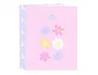 Safta Carpeta de cartón Folio Bouquet con 4 anillas