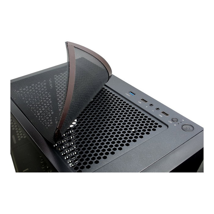 Inter-Tech IT-3306 Cavy Gaming-Gehäuse con ventilador ARGB de 120mm