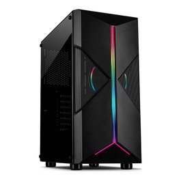 Inter-Tech IT-3306 Cavy Gaming-Gehäuse con ventilador ARGB de 120mm