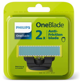 Philips Cuchillas de Repuesto OneBlade QP225/50 Doppelpack Azul y Verde
