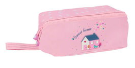 Estuche Escolar Glow Lab Sweet home Rosa 22 x 10 x 10 cm