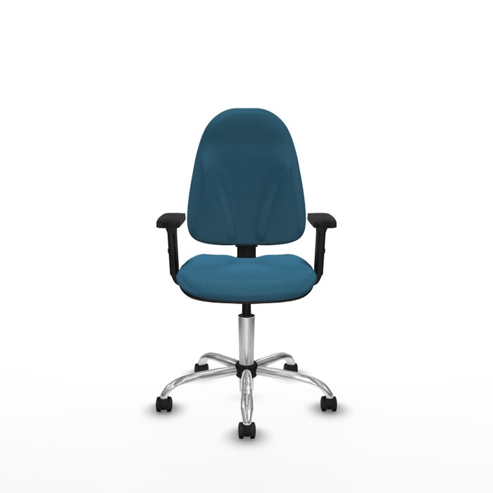 PIQUERAS Y CRESPO Silla de oficina Algarra Verde petróleo con Base cromada PIQUERAS Y CRESPO Silla de oficina Algarra Verde petróleo con Base cromada