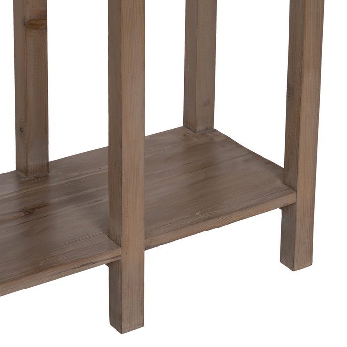 Consola Natural Madera de Pino Entrada 210 X 38 X 90 cm Consola Natural Madera de Pino Entrada 210 X 38 X 90 cm