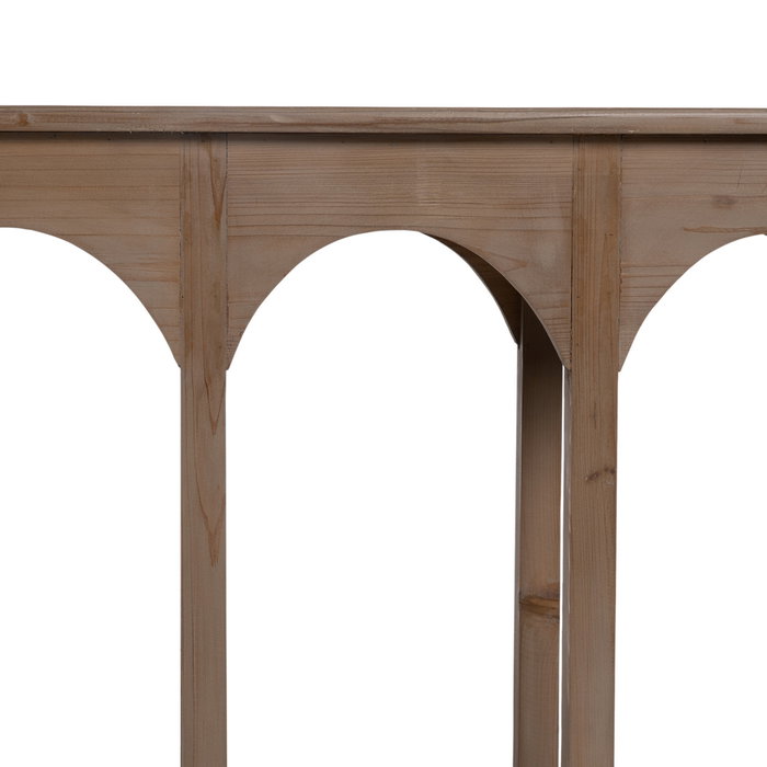 Consola Natural Madera de Pino Entrada 210 X 38 X 90 cm Consola Natural Madera de Pino Entrada 210 X 38 X 90 cm