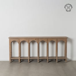 Consola Natural Madera de Pino Entrada 210 X 38 X 90 cm
