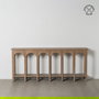 Consola Natural Madera de Pino Entrada 210 X 38 X 90 cm