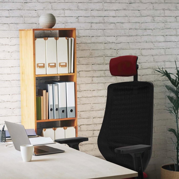 PIQUERAS Y CRESPO Silla de oficina Mardos con mecanismo Sincro Rojo y Negro PIQUERAS Y CRESPO Silla de oficina Mardos con mecanismo Sincro Rojo y Negro