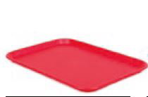 Bandeja Fast Food 53x37cm PP Roja (Set de 12)