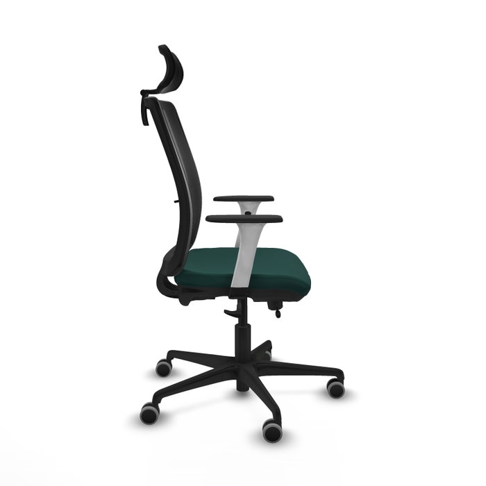 PIQUERAS Y CRESPO Silla de oficina Haches con mecanismo Sincro/Traslack Verde botella y Negro PIQUERAS Y CRESPO Silla de oficina Haches con mecanismo Sincro/Traslack Verde botella y Negro