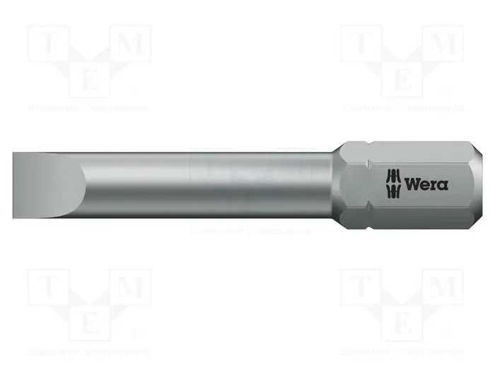 WERA Punta de destornillador plana 10x1,6 mm 5/16 pulg. 41 mm WERA Punta de destornillador plana 10x1,6 mm 5/16 pulg. 41 mm