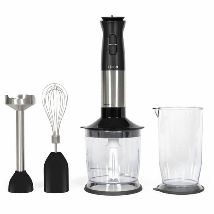 Livoo Set de batidora de mano DOP246, 800 W, 12 velocidades, Negro Livoo Set de batidora de mano DOP246, 800 W, 12 velocidades, Negro