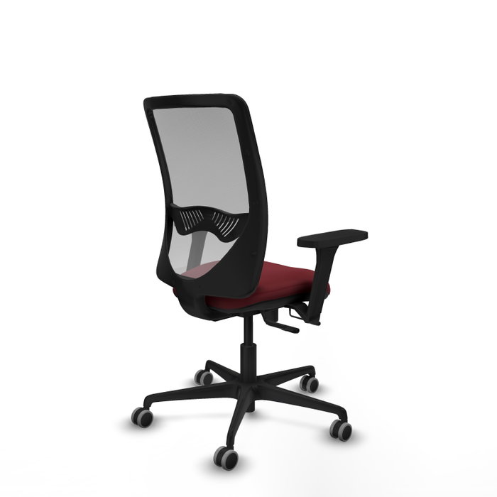 PIQUERAS Y CRESPO Silla de oficina Zulema con mecanismo Sincro/Traslack, Granate y Gris PIQUERAS Y CRESPO Silla de oficina Zulema con mecanismo Sincro/Traslack, Granate y Gris