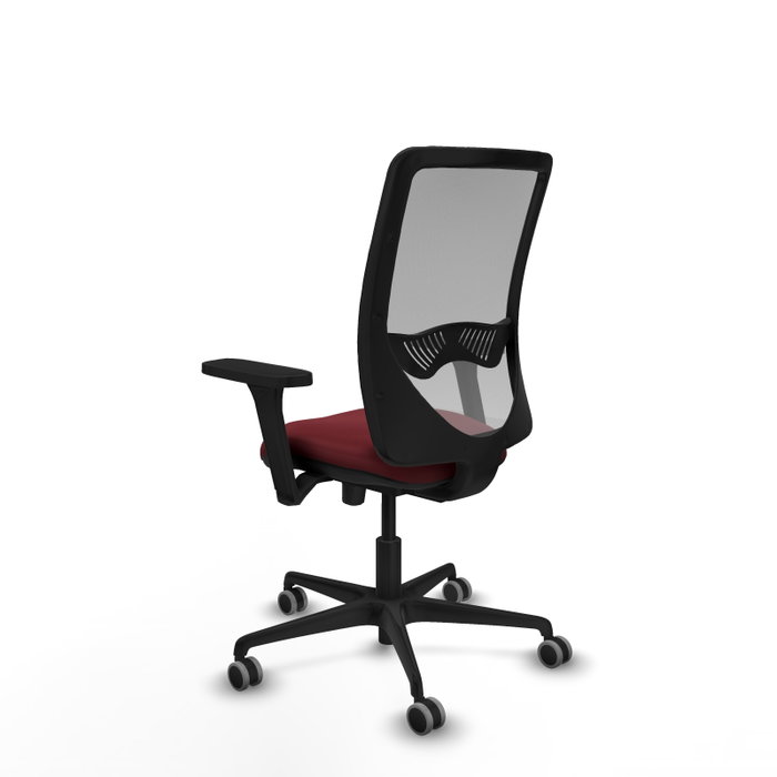 PIQUERAS Y CRESPO Silla de oficina Zulema con mecanismo Sincro/Traslack, Granate y Gris PIQUERAS Y CRESPO Silla de oficina Zulema con mecanismo Sincro/Traslack, Granate y Gris