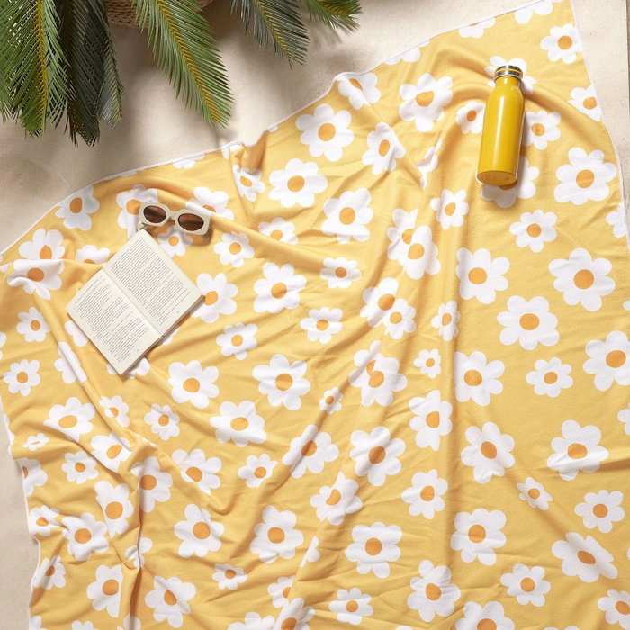 Jet Lag Toalla Playa Doble 170x140 cm Modelos Surtidos Margaritas Turquesa