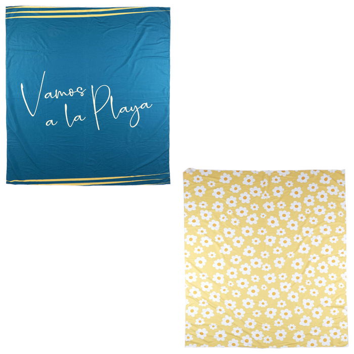 Jet Lag Toalla Playa Doble 170x140 cm Modelos Surtidos Margaritas Turquesa