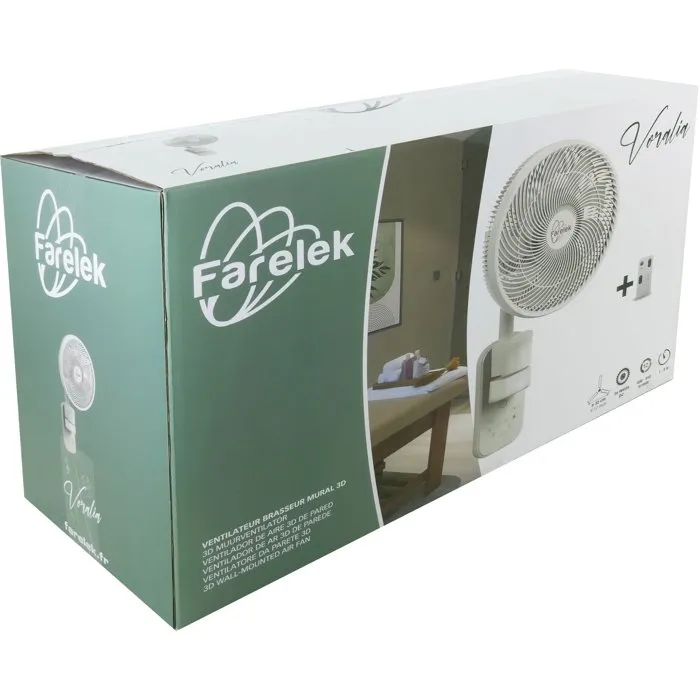 Voralia Ventilador de Pared Ø30 cm, 36 W, Modelo FAR3431541123304