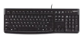 Logitech K120 Teclado USB Cableado - Duradero y Resistente para Uso Escolar