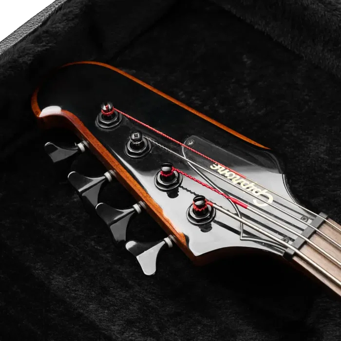 Gator Estuche de madera para bajo tipo Thunderbird - Negro Gator Estuche de madera para bajo tipo Thunderbird - Negro