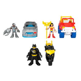 Mattel Imaginex Figuras y Vehiculos DC Super Friends Superhéroes 7.5 cm