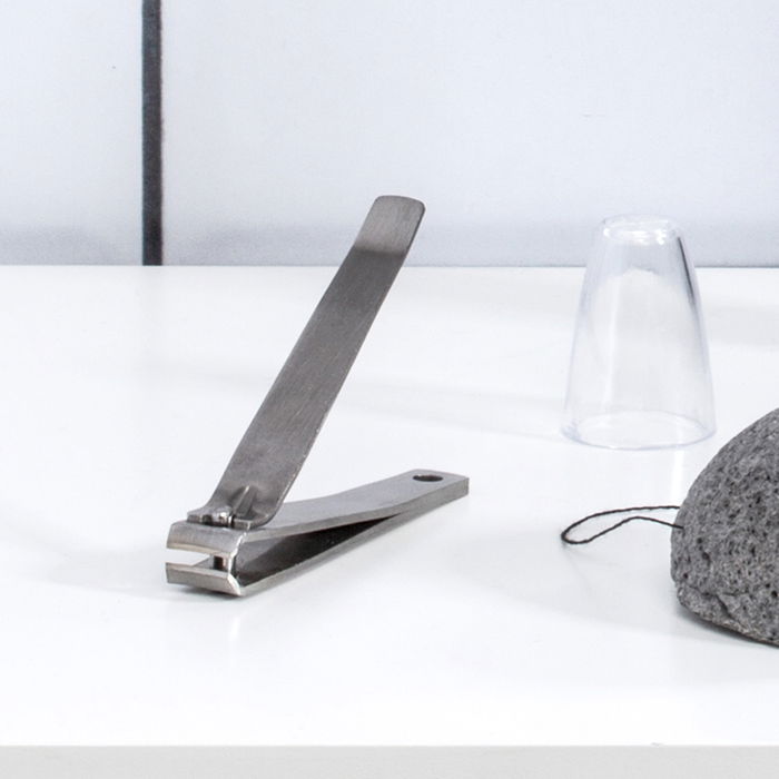 Cosmetic Club Barber Shop Cortauñas Acero Inoxidable para Uñas Gruesas, Corte Preciso 8x1,5 cm