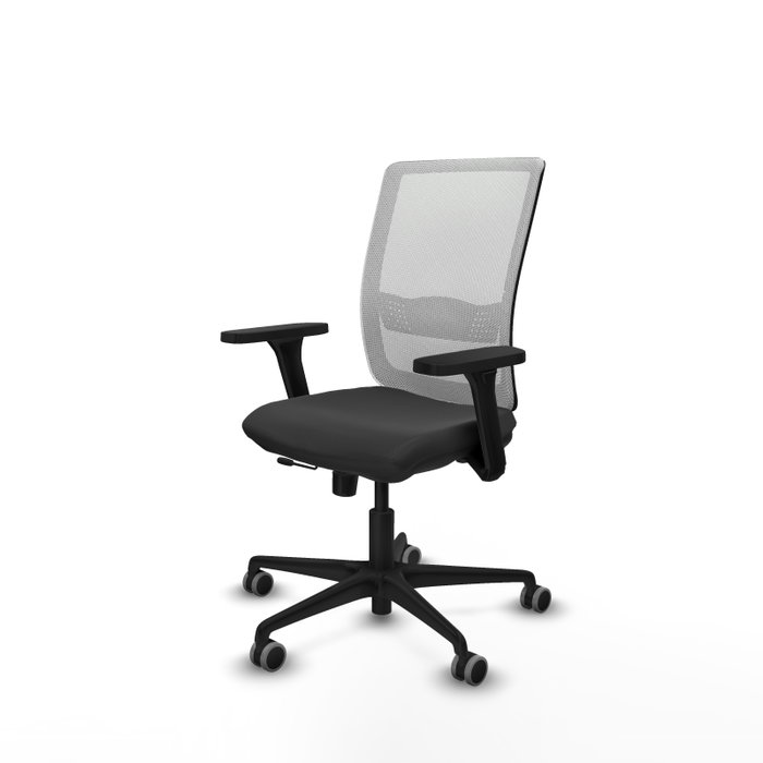 PIQUERAS Y CRESPO Silla de oficina Haches con mecanismo Sincro/Traslack Gris oscuro y Blanco PIQUERAS Y CRESPO Silla de oficina Haches con mecanismo Sincro/Traslack Gris oscuro y Blanco