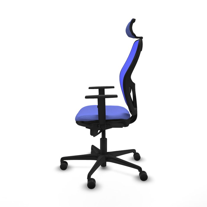 PIQUERAS Y CRESPO Silla de oficina Jorquera con mecanismo Sincro, Tela Azul claro y Malla Azul PIQUERAS Y CRESPO Silla de oficina Jorquera con mecanismo Sincro, Tela Azul claro y Malla Azul