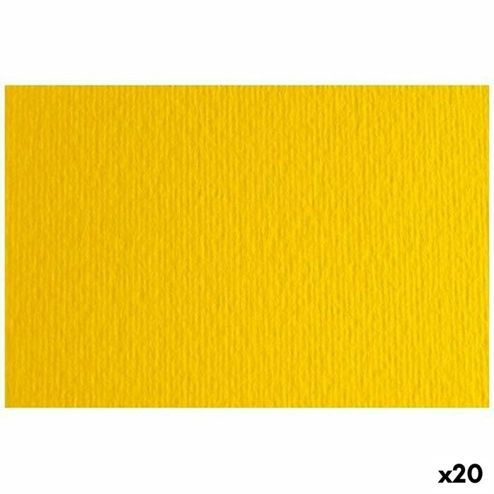 Fabriano Cartulina Texturizada 220g Liso/Rugoso Amarillo (Giallo) 50x70 cm