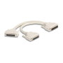 DeLOCK 67172 Adaptador Y-Kabel Splitter D-Sub HD 44 Pin a 2 x D-Sub HD 44 Pin Buchse con tornillos, Beige, 30 cm