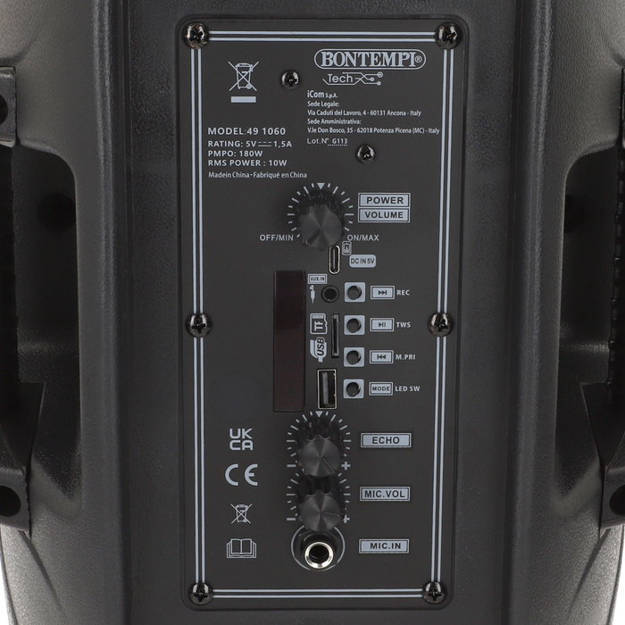 Bontempi Altavoz inalámbrico con asa