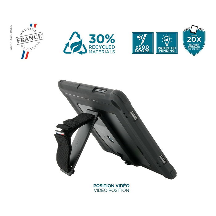 Mobilis Protech Funda con Correa de Mano 360 y Soporte para Galaxy Tab A9+ Mobilis Protech Funda con Correa de Mano 360 y Soporte para Galaxy Tab A9+