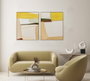 DKD Home Decor Cuadro Lino PS Abstracto Multicolor Set de 2 (80x100 cm)