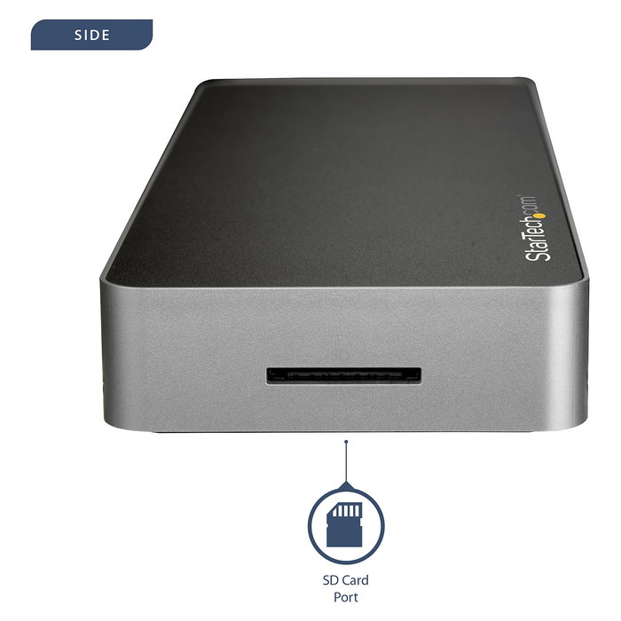 StarTech Dock USB C para 2 Monitores 4K 30Hz con HDMI y DisplayPort - Hub con PD 60W, 4x USB-A 3.0, Ethernet Gb, Audio, Compatible Thunderbolt 3
