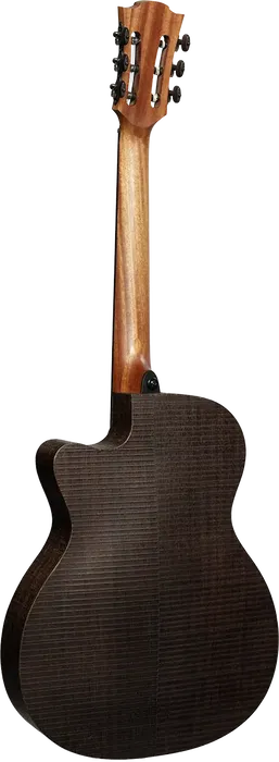 LAG Guitarra Acústica Nylon Auditorium Slim Cutway A/E Natural Satinado Brankowood/Eucalipto Electroacústica Stage-LAG