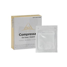 Gasa estéril de algodón hidrofílica 7,5x7,5 cm 40 sobres x 5 gasas
