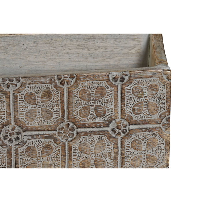 DKD Home Decor Organizador de Cartas de Madera de Mango Natural DKD Home Decor Organizador de Cartas de Madera de Mango Natural