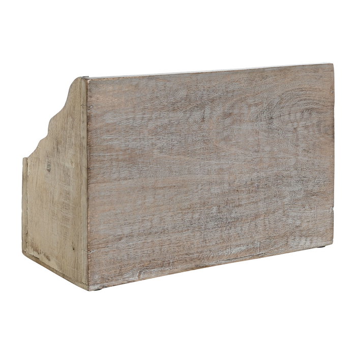 DKD Home Decor Organizador de Cartas de Madera de Mango Natural DKD Home Decor Organizador de Cartas de Madera de Mango Natural