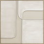 DKD Home Decor Set de 2 Cuadros Abstractos sobre Lienzo, 92x92 cm, Blanco y Beige