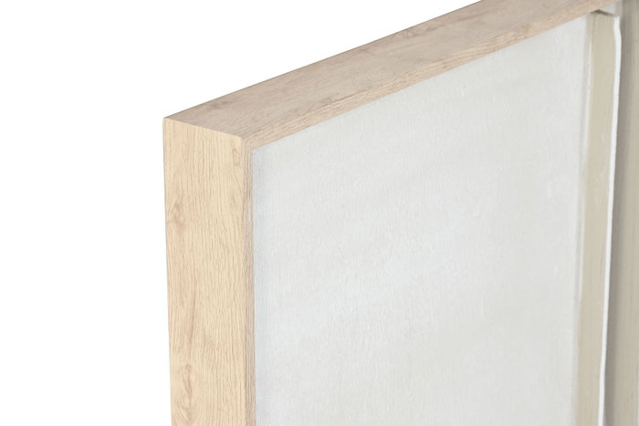 DKD Home Decor Set de 2 Cuadros Abstractos sobre Lienzo, 92x92 cm, Blanco y Beige DKD Home Decor Set de 2 Cuadros Abstractos sobre Lienzo, 92x92 cm, Blanco y Beige