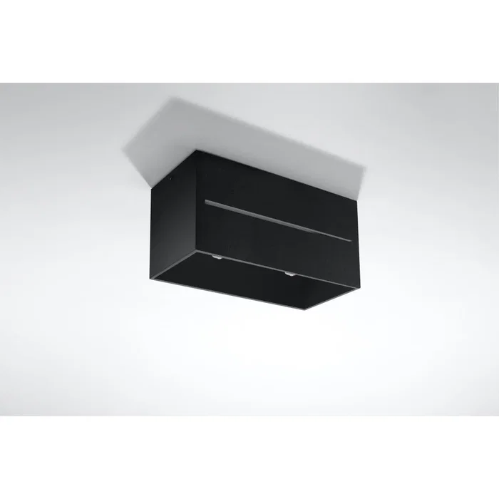 Spotlight Lámpara de Techo Lobo SOL-SL.0384, Diseño Moderno Rectangular en Aluminio para 2 Bombillas