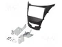 PER.PIC. Bastidor de montaje de radio para SsangYong Korando 2 DIN negro