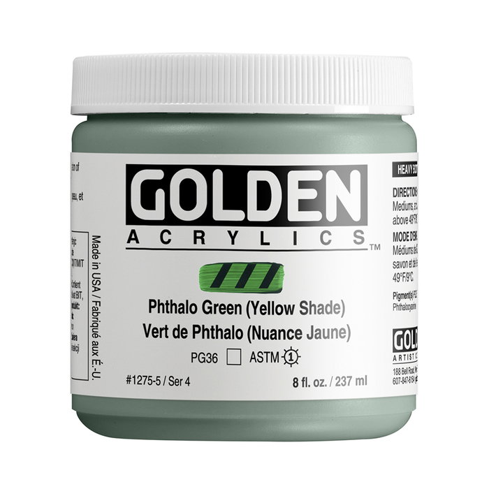 Golden Heavy Body Acrílico Thalo Verde (Amarillo) 237ml Golden Heavy Body Acrílico Thalo Verde (Amarillo) 237ml