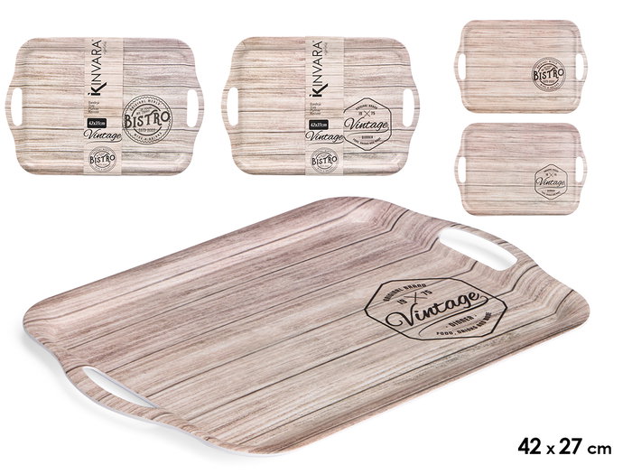 Kinvara Bandeja Melamina 42x27 cm Surtidos Bistro (Set de 18) Kinvara Bandeja Melamina 42x27 cm Surtidos Bistro (Set de 18)