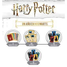 Educa Borras Juego Un Año en Hogwarts Harry Potter Juego de Mesa