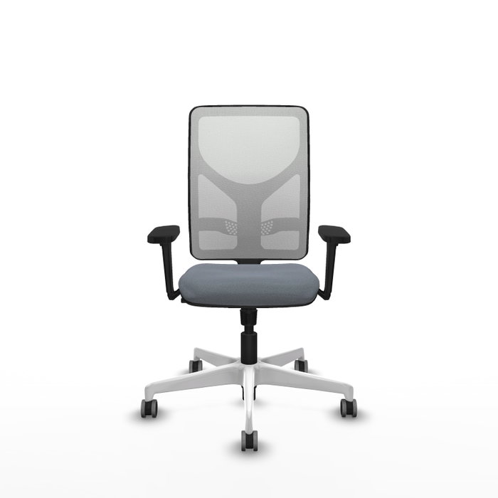 PIQUERAS Y CRESPO Silla de oficina Motilla con mecanismo Sincro, Gris y Blanco PIQUERAS Y CRESPO Silla de oficina Motilla con mecanismo Sincro, Gris y Blanco