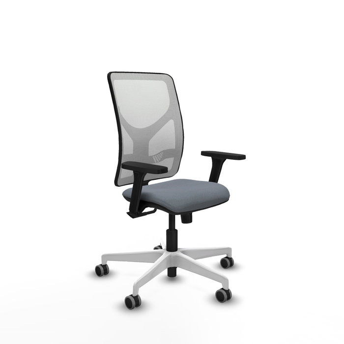 PIQUERAS Y CRESPO Silla de oficina Motilla con mecanismo Sincro, Gris y Blanco PIQUERAS Y CRESPO Silla de oficina Motilla con mecanismo Sincro, Gris y Blanco