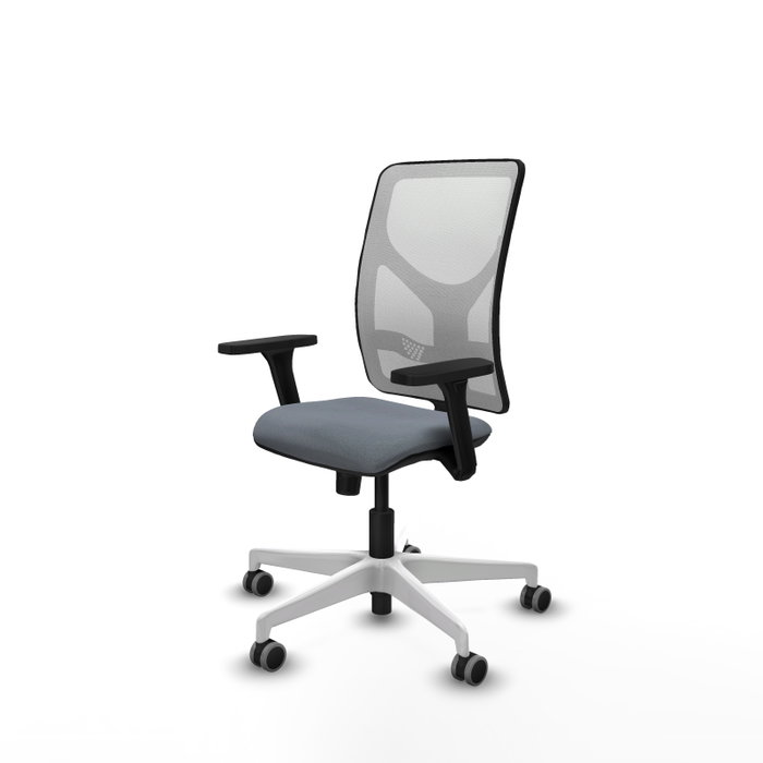 PIQUERAS Y CRESPO Silla de oficina Motilla con mecanismo Sincro, Gris y Blanco PIQUERAS Y CRESPO Silla de oficina Motilla con mecanismo Sincro, Gris y Blanco