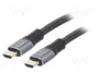 Gembird Cable HDMI Ethernet V2.0 4K UHD Premium Series 10m Gris