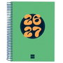 Finocam Agenda Cool para Estudiantes Espiral Verde 2026-2027 155x212mm